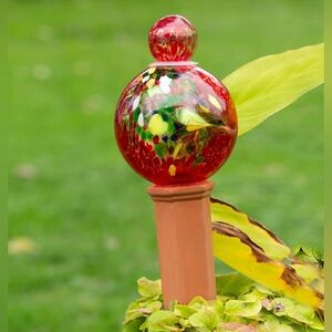 Echo Valley - Glass Globe Plant Quencher Indoor Outdoor Garden Stake (NEW)